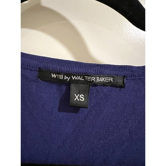 W118 by Walter Baker Navy Dress Women Sz XS Sleeveless Round Neck - Picture 2 of 8